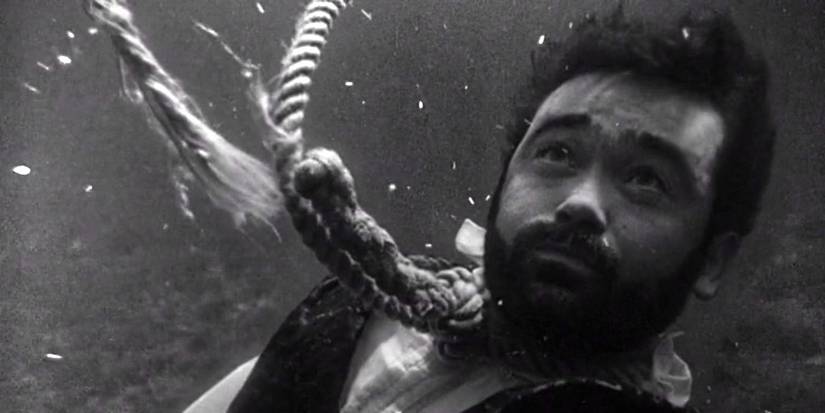 Peyton underwater in The Twilight Zone episode "An Occurrence at Owl Creek Bridge."
