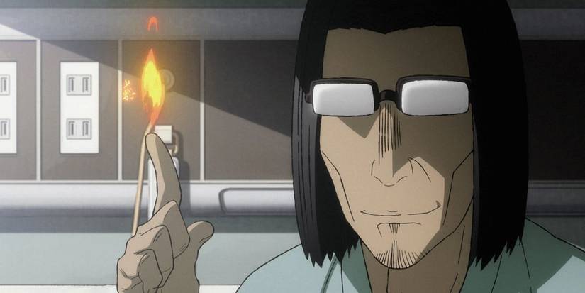A flame coming out of a man's finger in Uncle from Another World