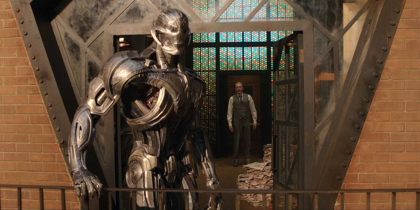 Paul Bettany and James Spader as Vision and Ultron in VisionQuest