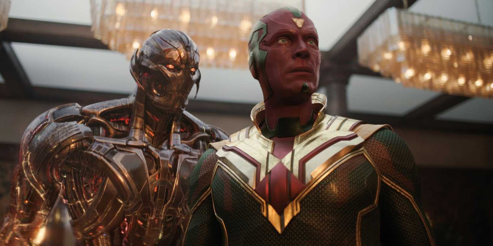 Paul Bettany and James Spader as Vision and Ultron in VisionQuest