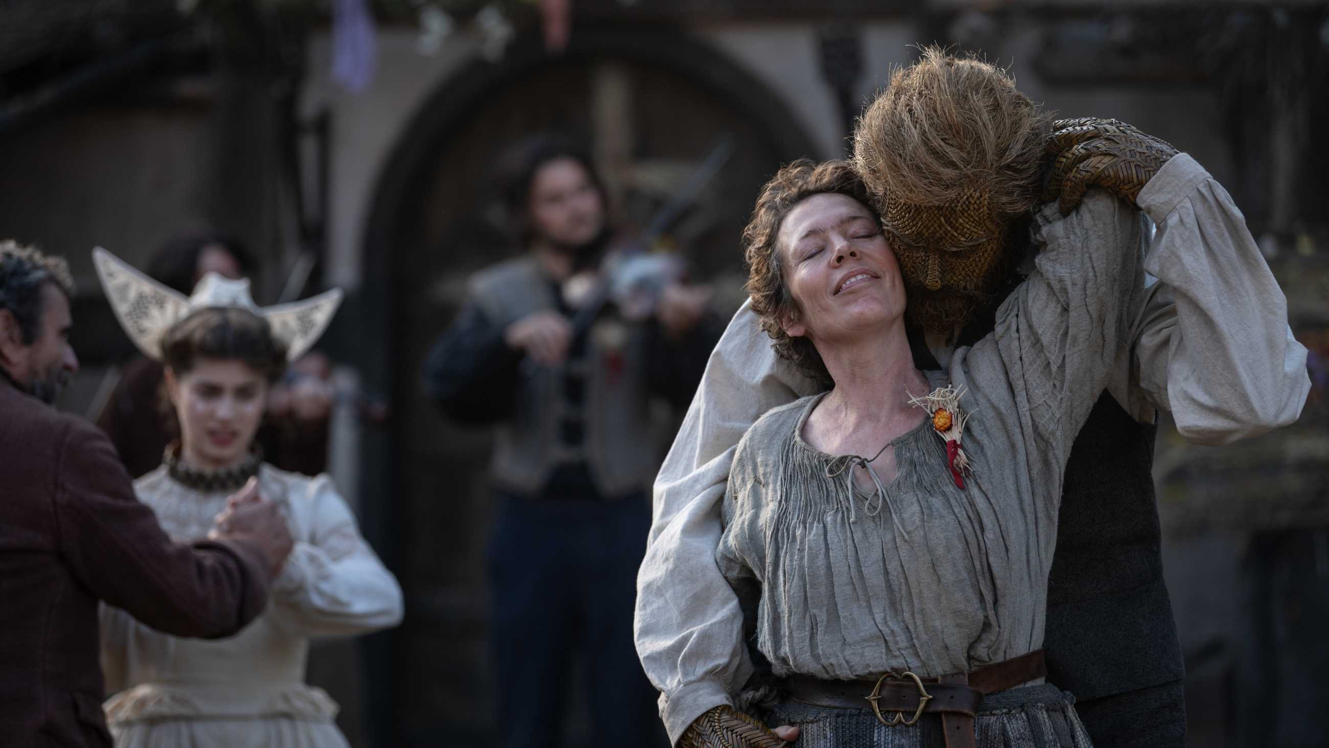 Alexander Skarsgard and Olivia Colman in Wicker