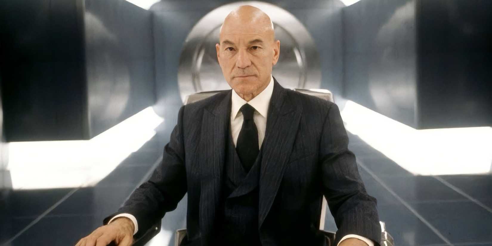 Patrick Stewart as Professor X in 'X-Men'