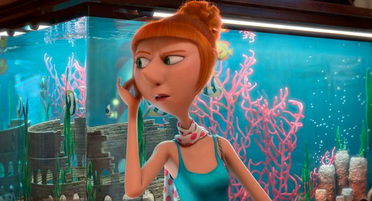despicable me lady in red dress Scarlet Overkill from the Minions movie she's so cool