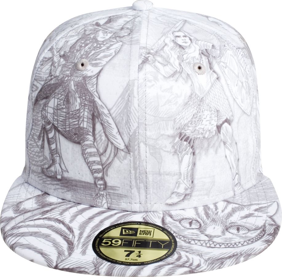 Disney ALICE in WONDERLAND×NEW ERA キャップ NEW ERA 59fifty ALICE IN WONDERLAND - CHESHIRE CAT