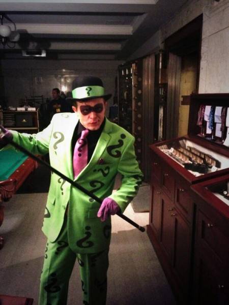 Bat Fam Riddler BatKid Apprehends The Riddler and Penguin in San Francisco for Make-a ...