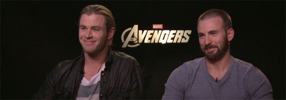 Chris-Hemsworth-Chris-Evans-The-Avengers-interview-slice