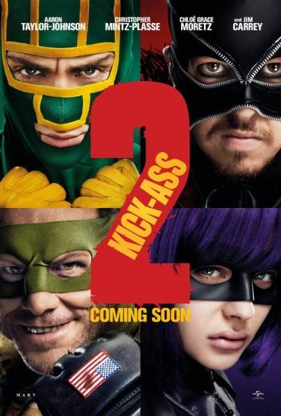 New Poster KICK-ASS 2; Jim Carrey Declines to Promote the Film Because ...