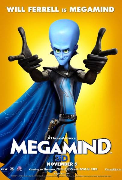 Maxmind Films MEGAMIND Movie Trailer Will Ferrell Tina Fey Jonah Hill Brad Pitt