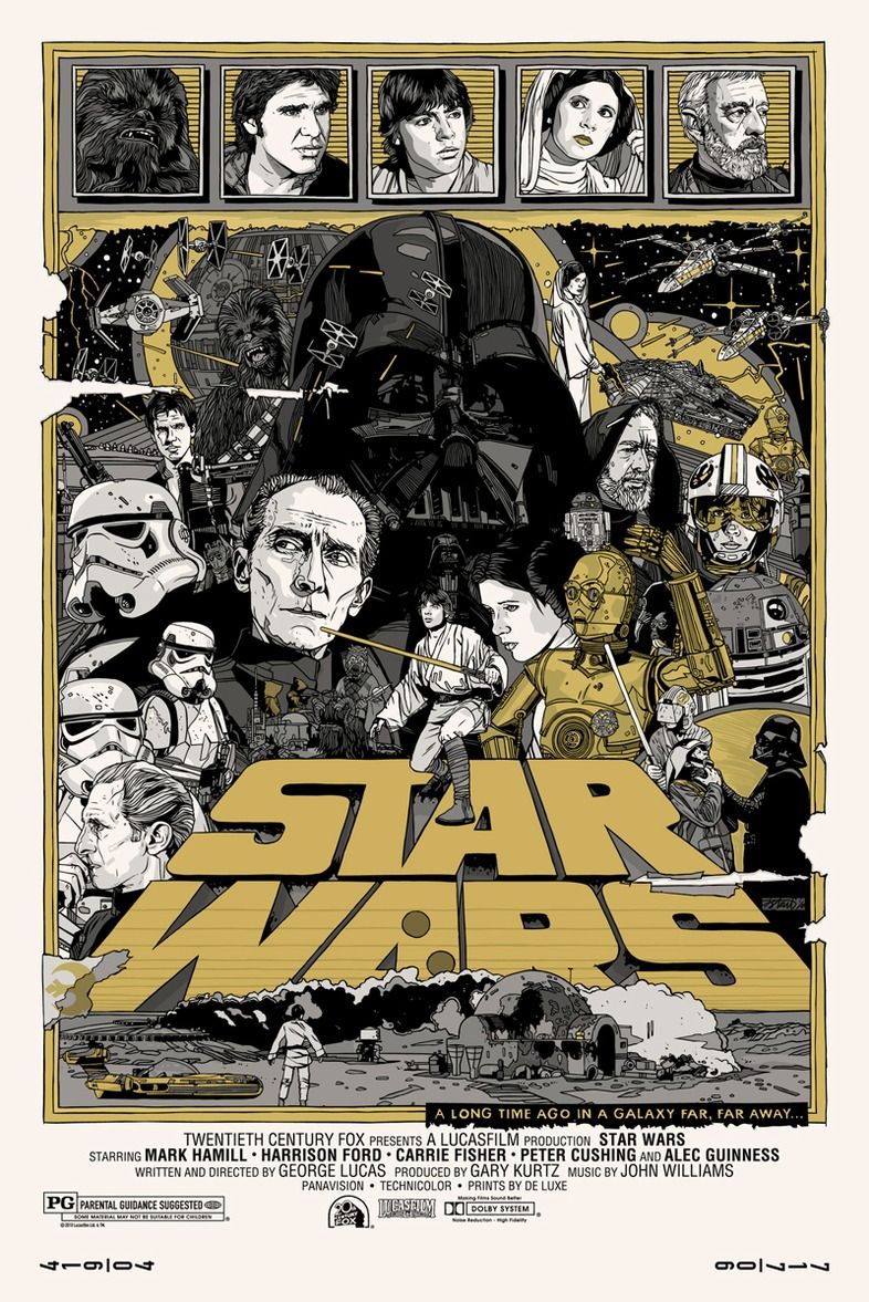 STAR WARS スターウォーズmondo限定ポスター　タイラースタウト Star Wars Set – Mondo
