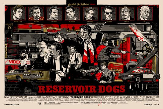 Tyler Stout's RESERVOIR DOGS Poster by Mondo