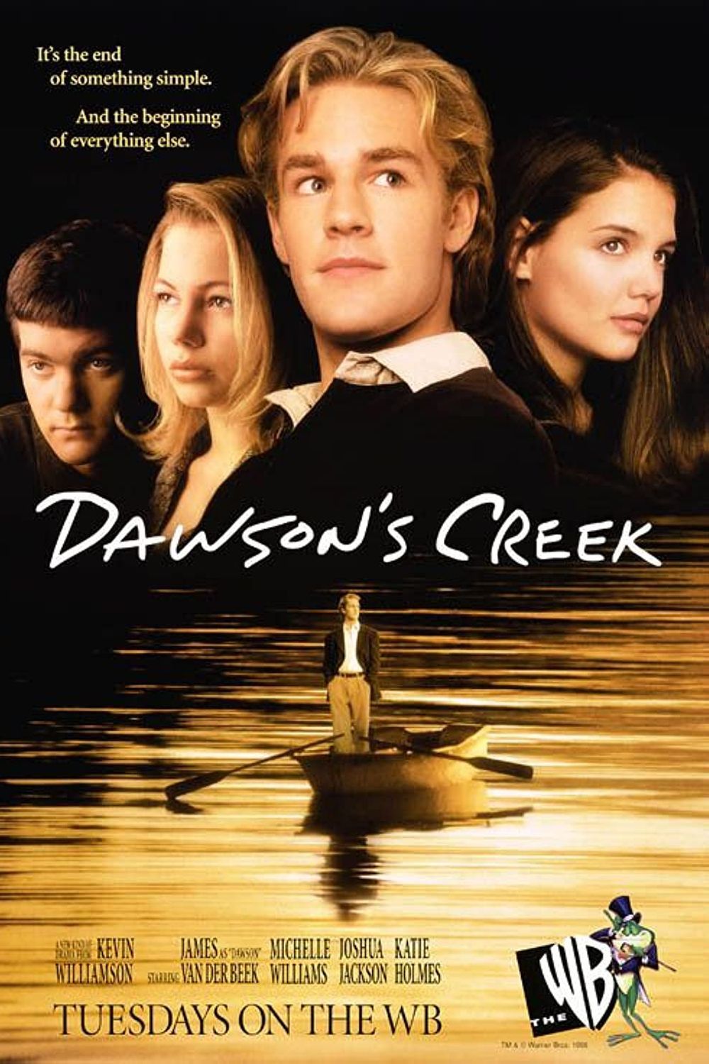 Elenco principal de Dawson's Creek reunido.