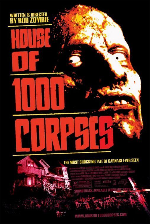 Pôster do filme House of 1000 Corpses com Walton Goggins em destaque.