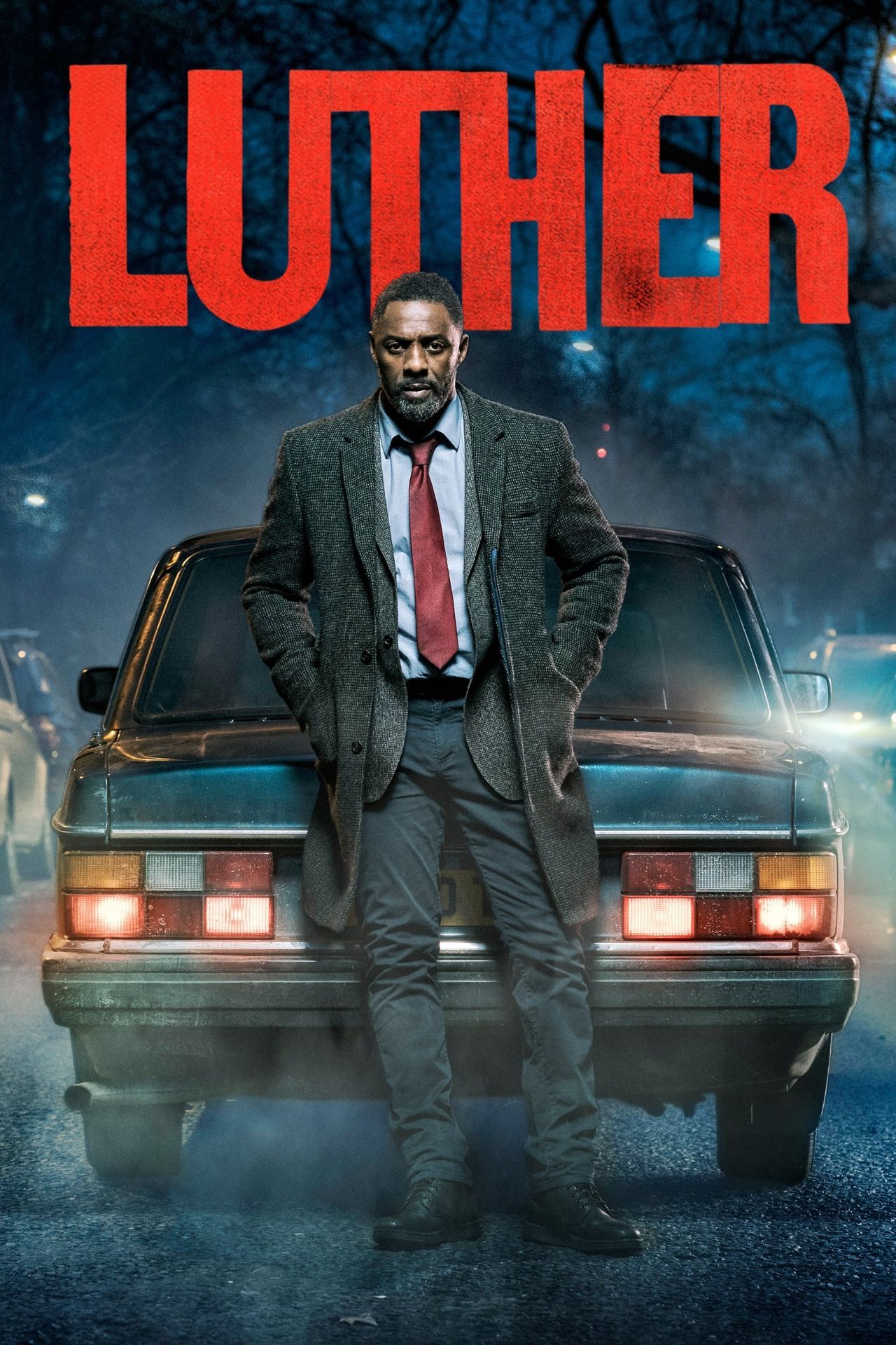 Pôster da série Luther com Idris Elba.