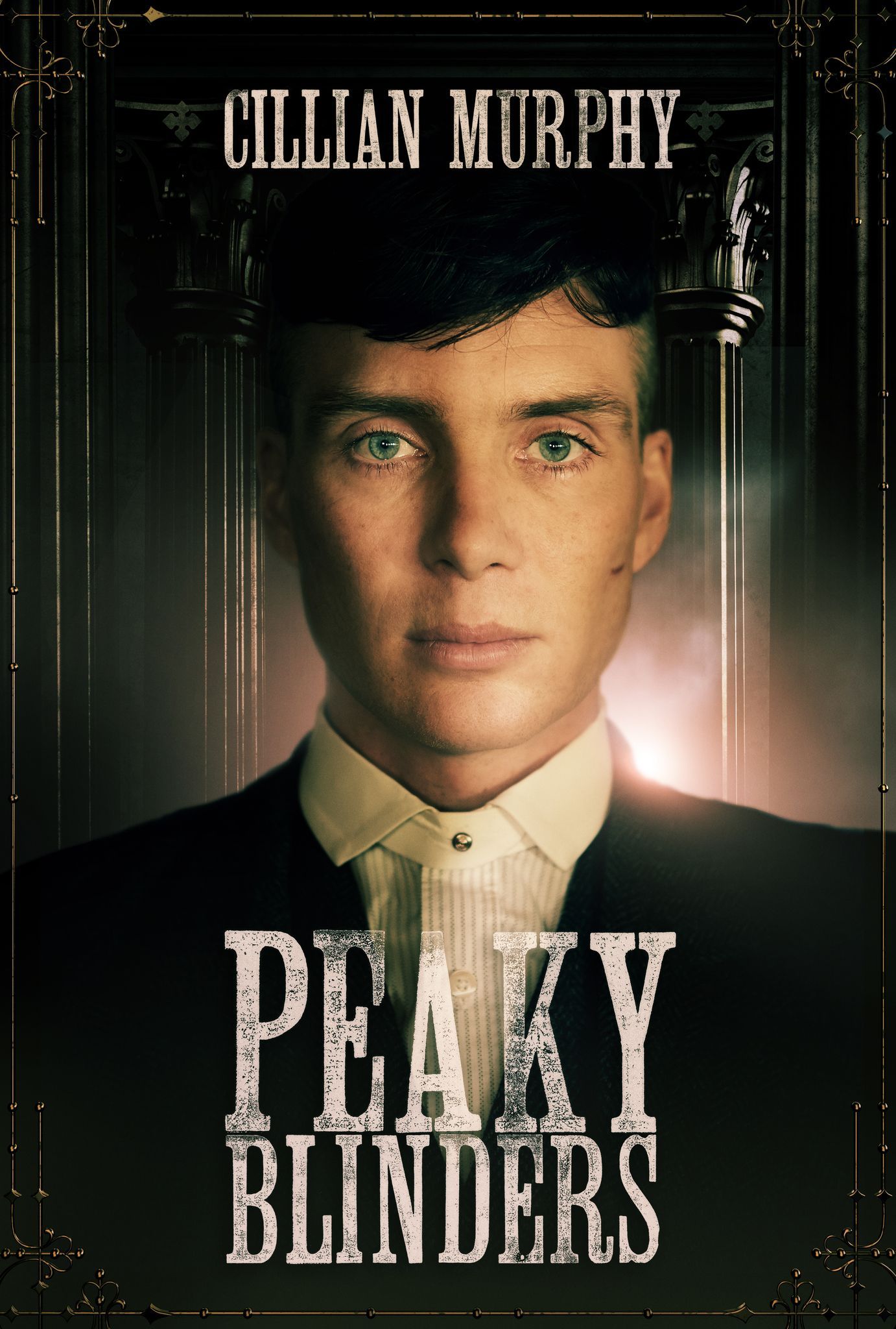 Pôster da série Peaky Blinders, destacando a família Shelby.