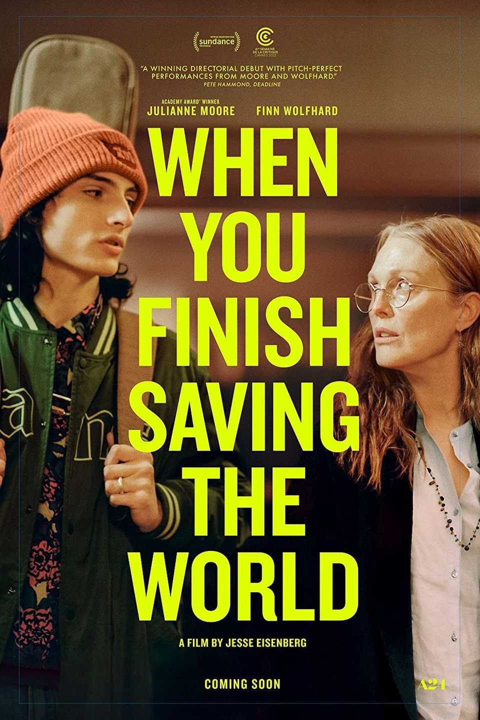 When you finish saving the world movie poster