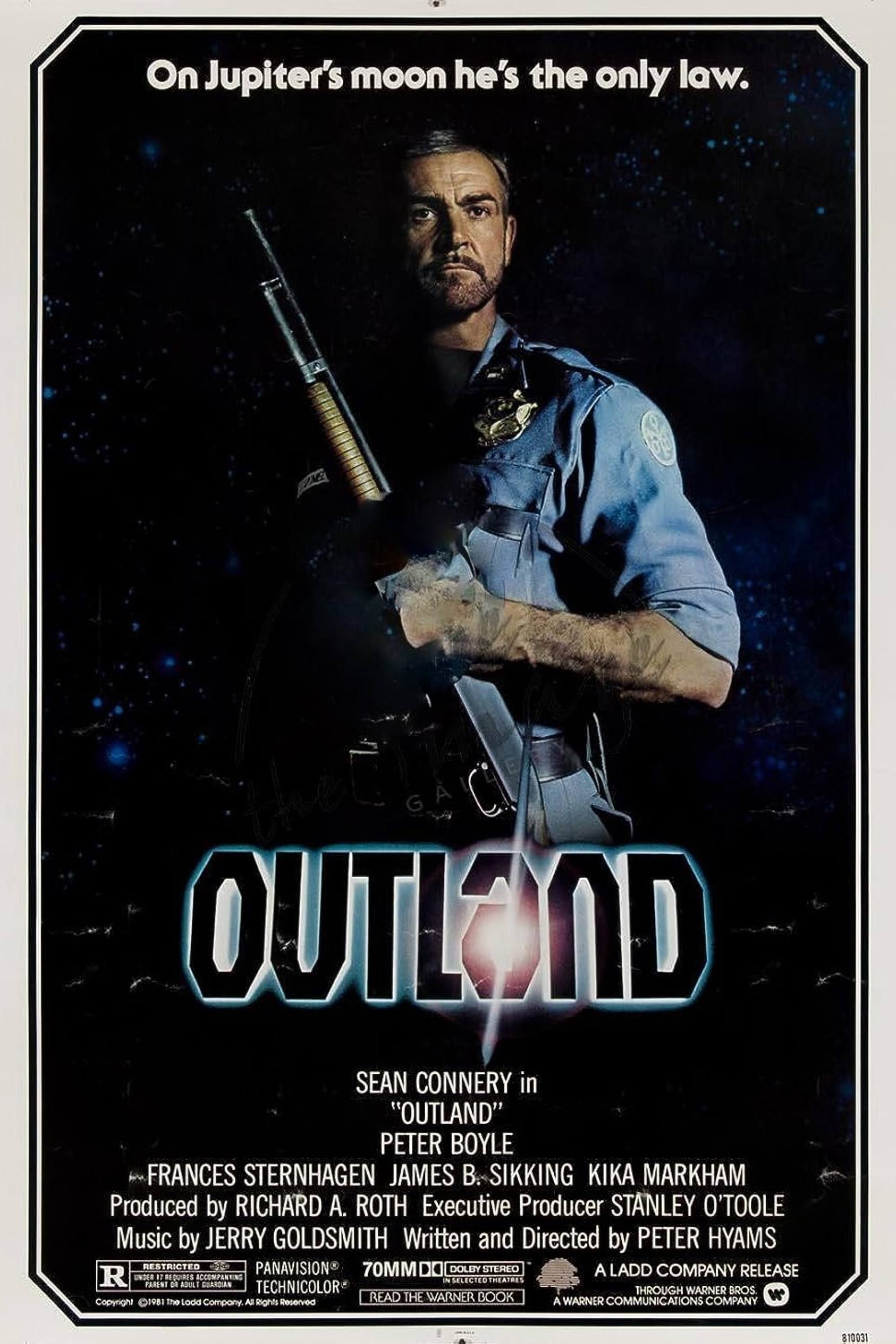 Pôster do filme Outland com Sean Connery