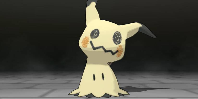 Mimikyu in a dark room in Pokémon Sun and Moon