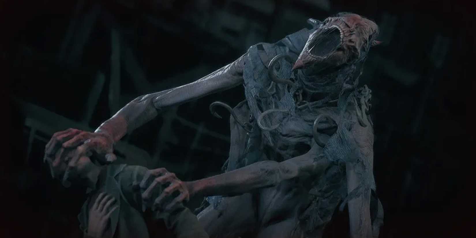 A monster attacking a man in The Thaumaturge