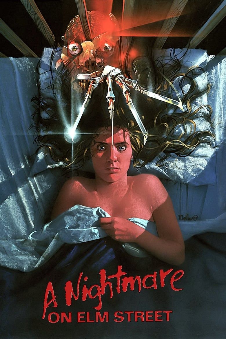 Pôster de A Nightmare on Elm Street com Freddy Krueger