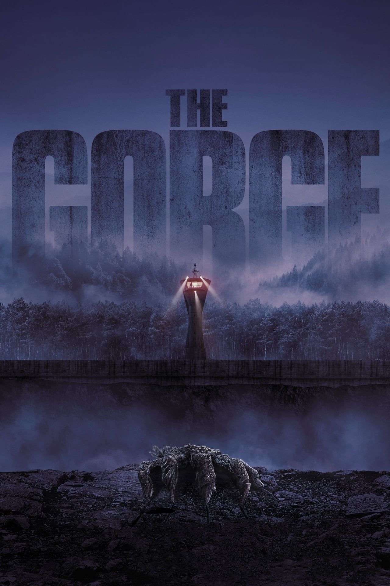 Pôster de The Gorge com Anya Taylor-Joy e Miles Teller