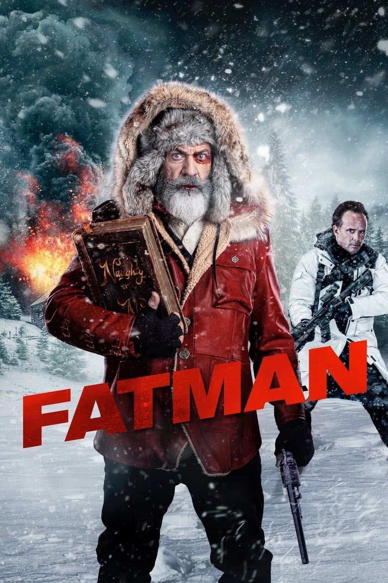 Poster do filme Fatman com Mel Gibson como Papai Noel