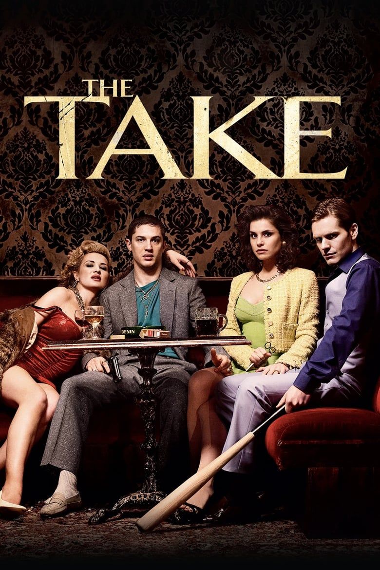 Pôster da minissérie britânica The Take, com Tom Hardy em destaque.