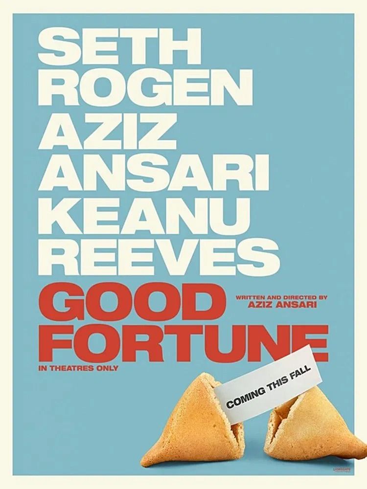 Pôster do filme Good Fortune com Aziz Ansari, Keanu Reeves e Seth Rogen