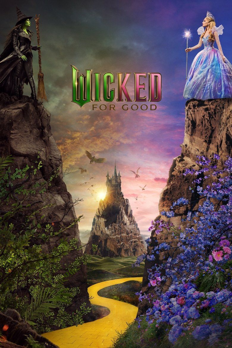Elenco de Wicked 2, com Cynthia Erivo como Elphaba e Ariana Grande como Glinda