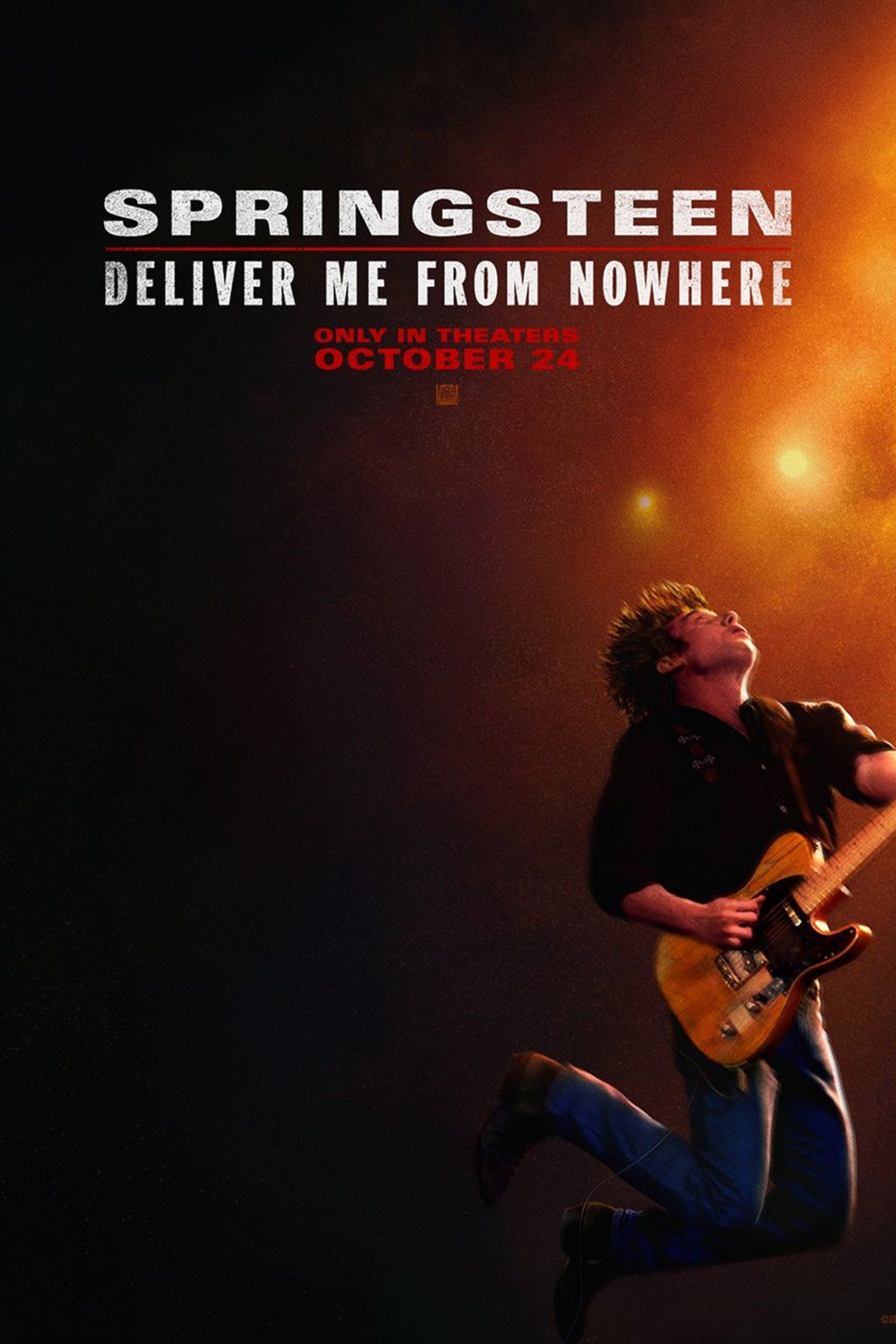 Pôster do filme Springsteen: Deliver Me From Nowhere com Jeremy Allen White.