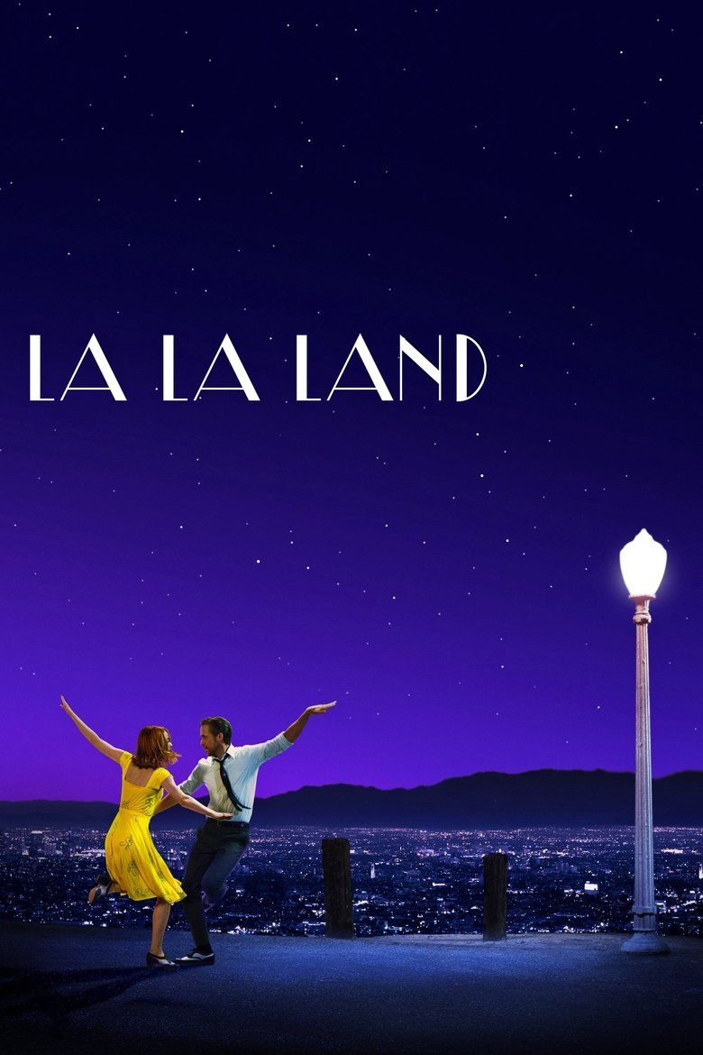 Pôster de La La Land com Ryan Gosling e Emma Stone