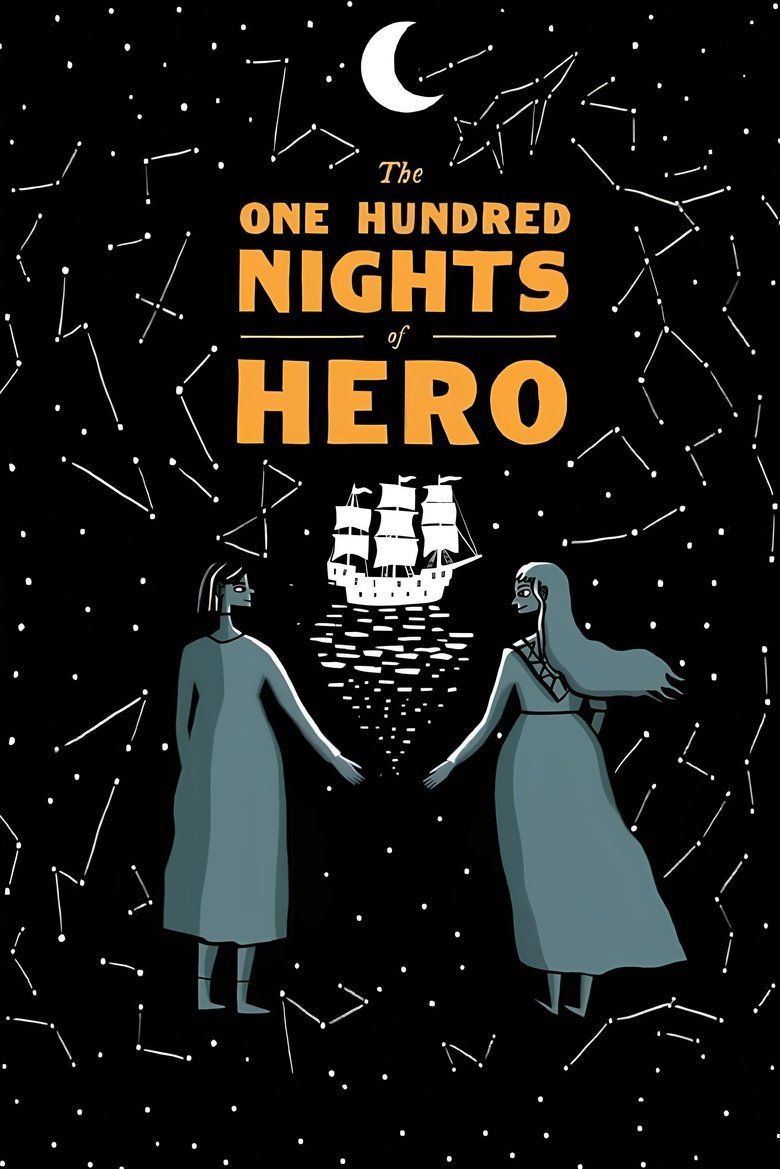 Poster do filme 100 Nights of Hero estrelado por Charli XCX, Emma Corrin e Maika Monroe.
