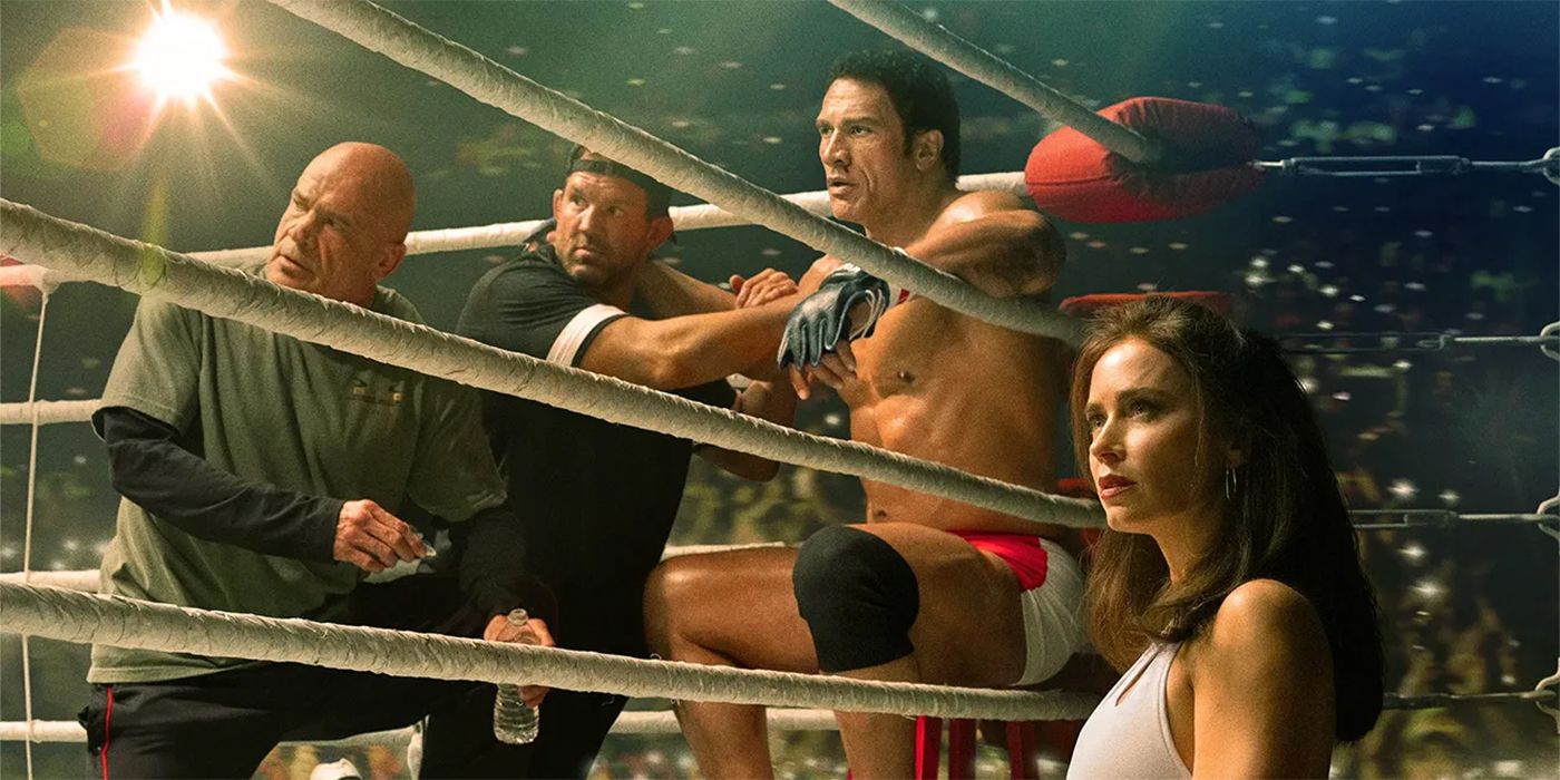Dwayne Johnson e Emily Blunt em 'The Smashing Machine'