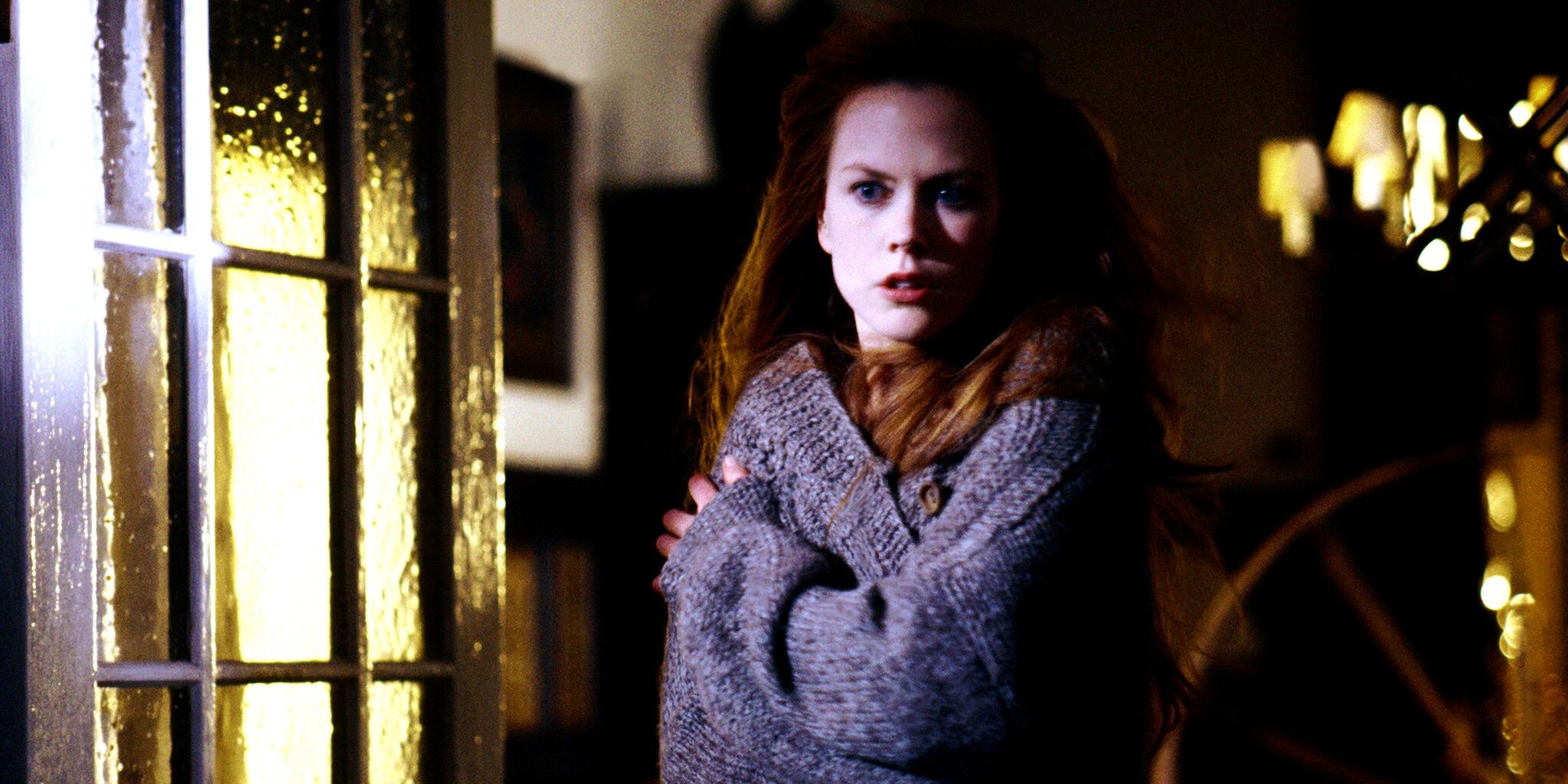 Nicole Kidman pensativa em Jovens Bruxas