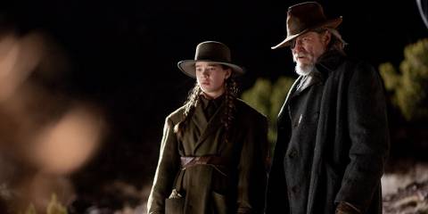 Jeff Bridges and Hailee Steinfeld in True Grit (2010)