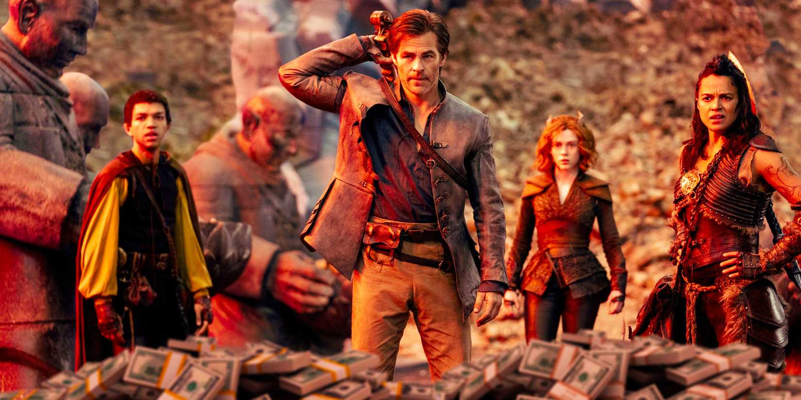 The main party in Dungeons & Dragons: Honor Among Thieves