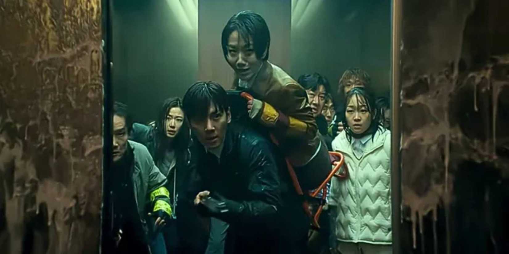 A group of Korean people waiting for something in Colony