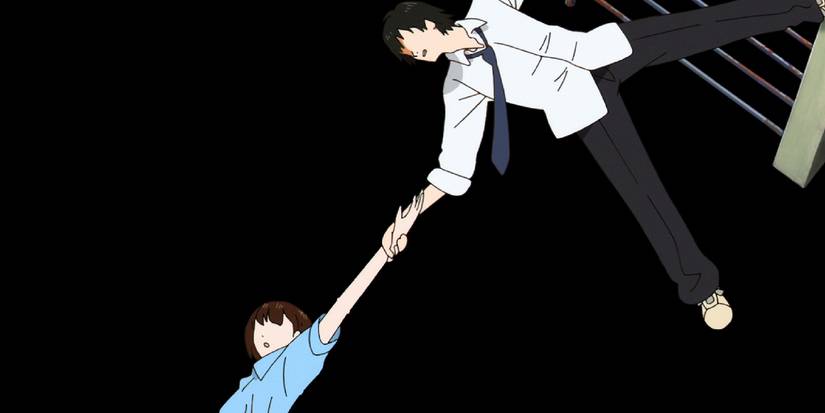 Two characters reaching for each other in Sonny Boy