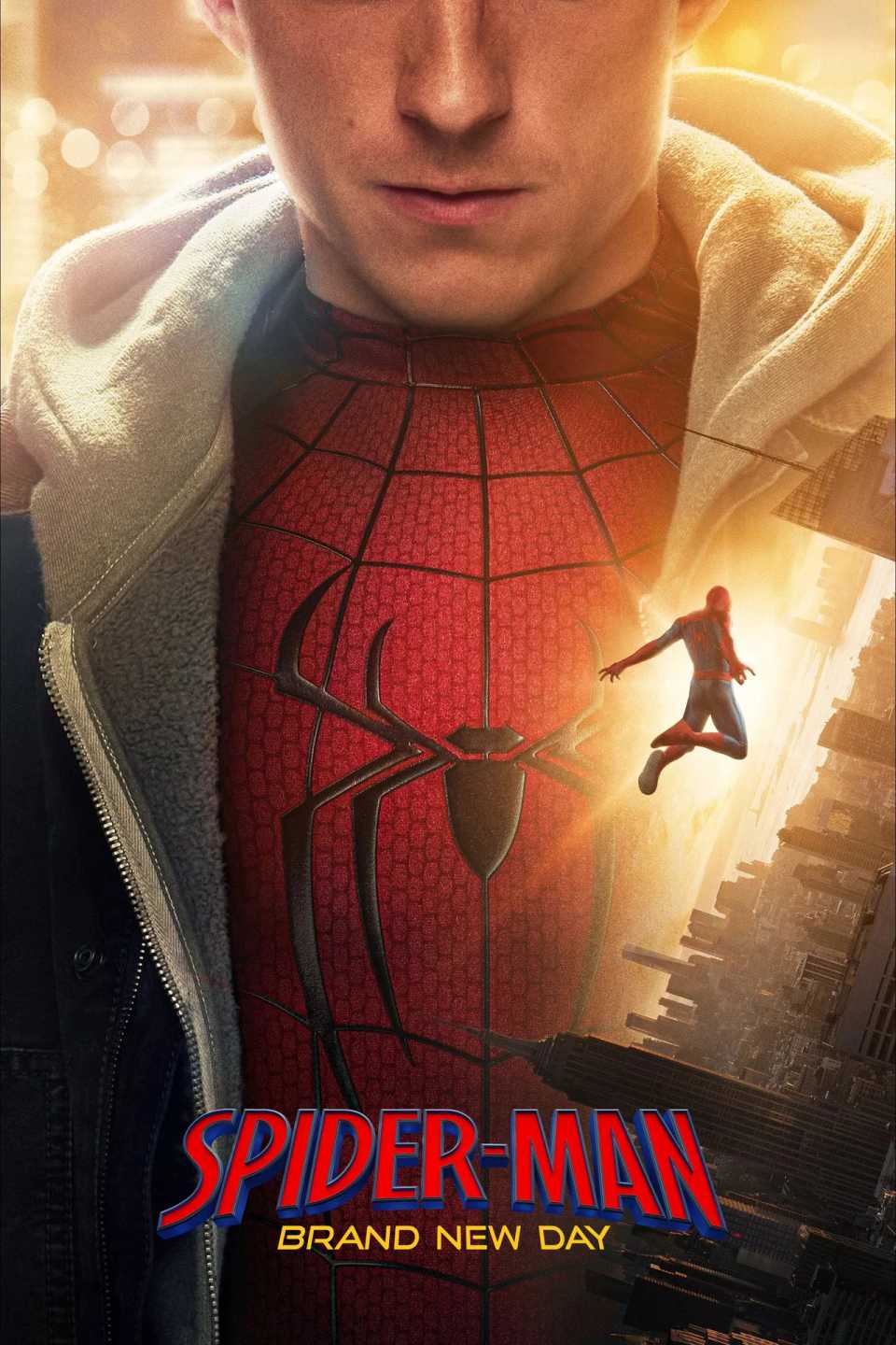 Spider-Man: Brand New Day movie poster featuring Tom Holland