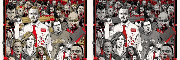 Tyler Stout SHAUN OF THE DEAD Posters by Mondo; SHAUN OF THE