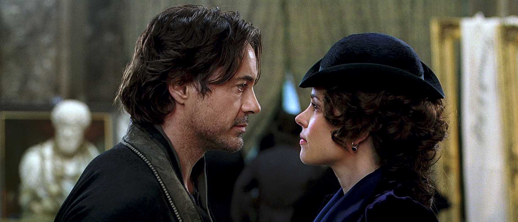 Robert Downey Jr and Rachel McAdams in Sherlock Holmes: A Game of Shadows