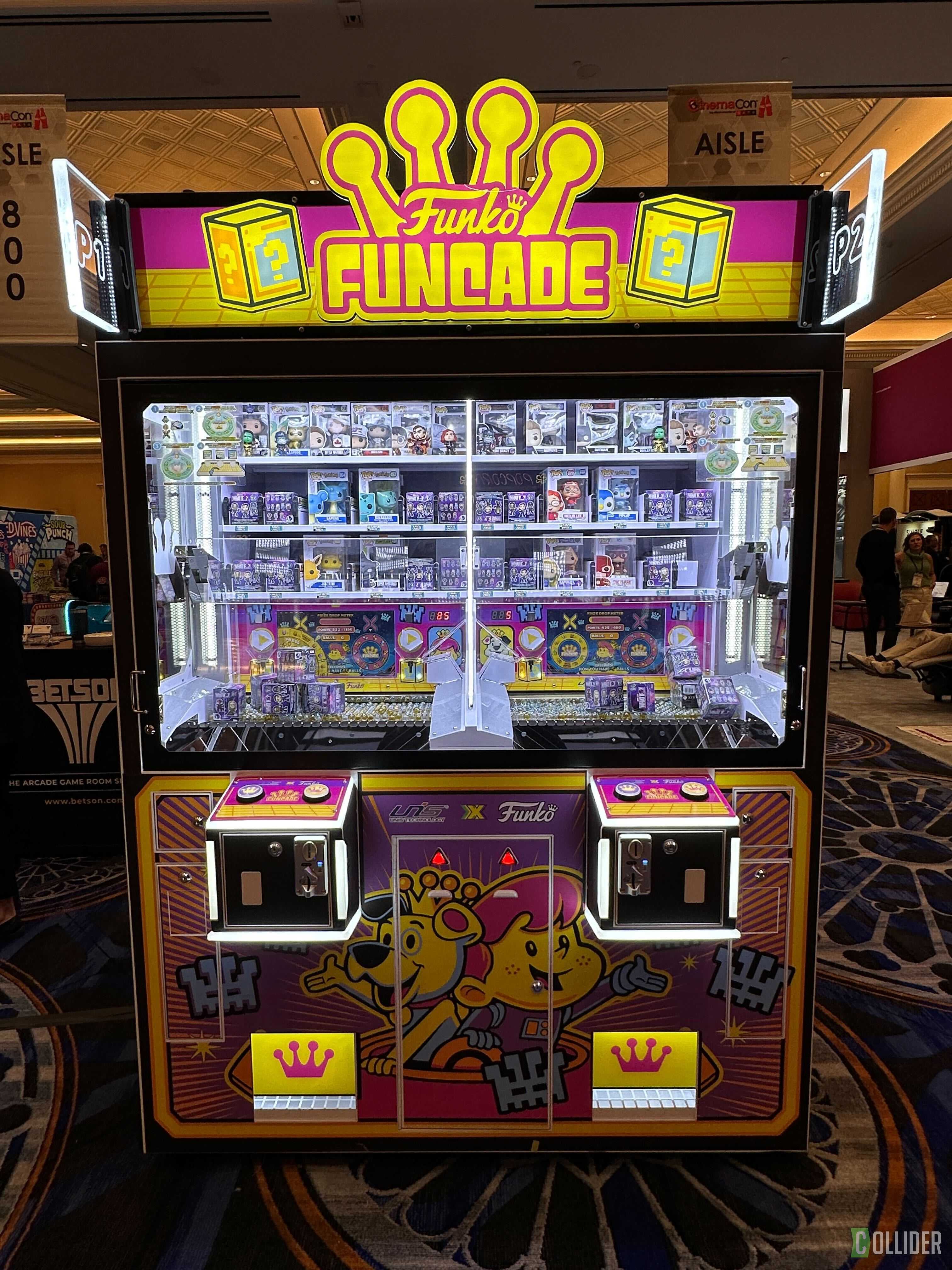 Funky Machine This Funko Claw Machine Could Be Coming to a Movie Theater Near You